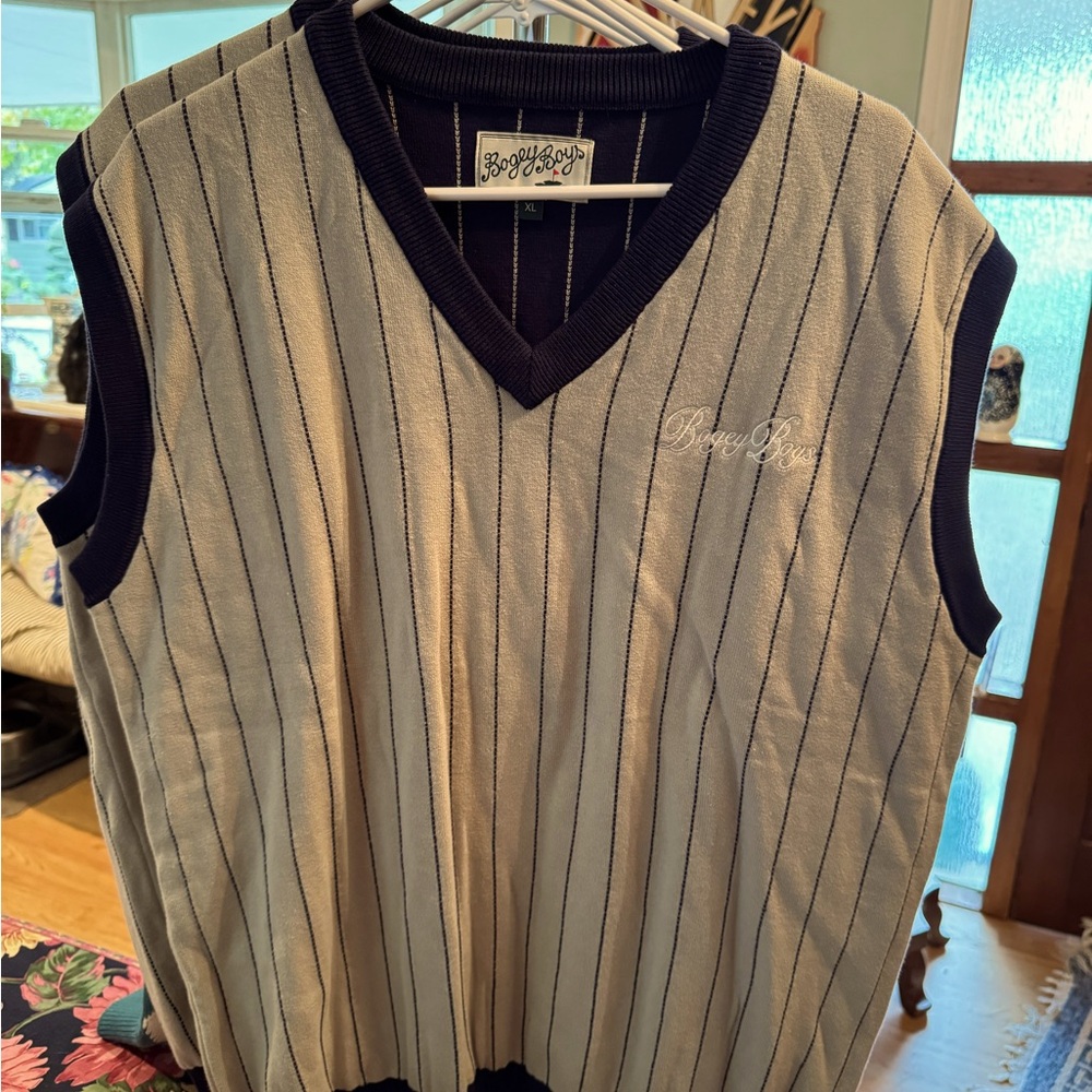 Bogey Boys by Macklemore Grey and Navy Sweater Vest